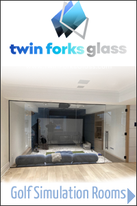 Golf Simulation Rooms Gallery Portfolio - Twin Forks Glass and Mirror - Hampton Bays Long Island New York